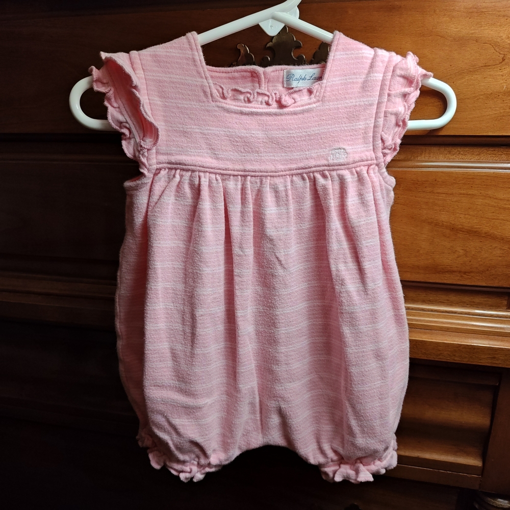 Ralph Lauren Pink Kids One Piece Bodysuit